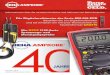 Die Digitalmultimeter der Serie AM-500-EUR · 2017. 7. 13. · PRM JAHRE 40 PRM JAHRE 40 PRM Die Digitalmultimeter der Serie AM-500-EUR Multimeter sind Messgeräte, mit denen viele