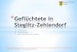 Geflüchtete in Steglitz-Zehlendorf15 Bewohner pro Geschoss (z.B. am Beelitzhof) durchschnittlich 47 m²/WE Angemessene Wohnangebote: Doppelzimmer, Einzelzimmer für traumatisierte