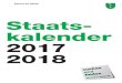 Staats- kalender 2017 2018 - Kanton St.Gallen...Staatskalender des Kantons St.Gallen 2017 | 18 3 Telefonanrufe Telefongespräche mit Dienststellen können von der Telefonzentrale vermittelt