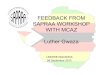 FEEDBACK FROM SAPRAA WORKSHOP WITH MCAZ Luther Gwazasapraa.org.za/wp-content/uploads/2020/07/Feedback-from... · 2020. 7. 6. · MCAZ response: • The QIS is a condensed version