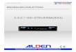 S.S.C.® HD-STEUERMODUL - ALDEN · 2020. 7. 28. · 4: Data Interne Verwendung ALDEN 5: USB USB Softwareupdate 6: MOTOR Motorsteuerung Anschluss Motorsteuerung der Außeneinheit 7: