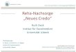 Reha-Nachsorge „Neues Credo“ - refonet„Neues Credo“ Nachhaltigkeit durch Vernetzung Workshop des Nordrhein-Westfälischen Forschungsverbundes Rehabilitationswissenschaften