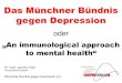 Das Münchner Bündnis gegen Depression...Dr. med. Joachim Hein Münchner Bündnis gegen Depression e.V. im Haus des Stiftens Landshuter Allee 11 80637 München Tel.: 089 54 04 51