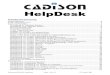 HelpDesk - CADISON HelpDesk - Germany.pdf · CADISON Version [Rnn.n.n], z.B. R13.0.1 AutoCAD Plattform und Version [ACxnnnn] (AC = AutoCAD, ACA = Architecture, ACM = Mechanical),