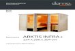 ARKTIS INFRA+ - BouwJeEigenSauna · 2019. 2. 15. · Massivsauna ARKTIS INFRA+ Log board sauna ARKTIS INFRA+ sentiotec GmbH world of wellness Oberregauer Straße 48 4844 Regau, Austria