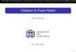 Chebyshev & Fourier Reihen - Universität des PDF file 2015. 6. 1. · Fourier-ReihenChebyshev-PolynomeZusammenhang zwischen Fourier und ChebyshevKonvergenzgeschwindigkeitenKonvergenzuntersuchungen