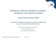 Workshop â€‍Wissenschaftliches Arbeiten: Verfassen einer 2019. 4. 16.آ  Workshop Wissenschaftliches
