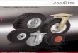 Räder und Rollen mit Luftreifen - Jakoma · 2016. 9. 6. · Rad- und Drehkranzbremse “stop-top” : Seite 80 Räder: Serie P - Reifen : Luftreifen mit Rillen- oder Block-proﬁl