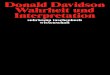 Suhrkamp Verlag · 2019. 6. 18. · Titel der Originalausgabe Inquiries into Truth and Interpretation Oxford University Press 1984 © Donald Davidson Bibliograﬁsche Information