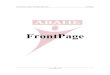 FrontPage - WordPress.com · 2015. 12. 1. · FrontPage 2 ﻊﻴﺿﺍﻮﳌﺍ ﺔﻣدﻘﻣ بﻳوﻟا تﺎﺣﻔﺻ ءﺎﺷﻧإ تارﻘﻔﻟاو صﻧﻟا قﻳﺳﻧﺗ