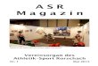 ASR-Magazin 2015 Nr1 - Athletik Sport Rorschach · 2015. 5. 24. · 2 ASR-Magazin Nr. 1 • Mai 2015 3 ASR - Magazin Vereinsorgan des Athletik–Sport Rorschach Der Athletik-Sport