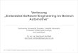 Vorlesung „Embedded Software-Engineering im Bereich ...st.inf.tu-dresden.de/files/teaching/ws08/ase/00_ASE_WS...• BOSCH: Automotive Handbook, Robert Bentley, 5th edition 2000