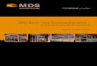 MDS Raum- und Trennwandsysteme...Optional: Mineralwolldämmung (40 mm stark), Holzwerk- toffplatteneindeckung (19s mm stark), begehbare Decken- konstruktion Die Schalldämmwerte `w