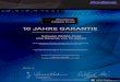 10 JAHRE GARANTIE - ofenseite.com · 2017. 10. 24. · 10 JAHRE GARANTIE Schiedel GmbH & Co.KG gewährt dem Verwender auf das Abgassystem Schiedel PRIMA PLUS eine Garantie von 10