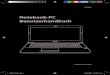 Notebook-PC Benutzerhandbuch - Asus · 2019. 3. 9. · Diese Buchse versorgt den ASUS Notebook-PC mit Strom und lädt den internen Akku auf. Verwenden Sie nur den beigefügten Netzwerkadapter,