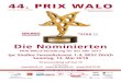 44. PRIX WALO · 2018. 4. 16. · Stephan Eicher & Martin Suter Musiker & Schriftsteller Sie kennen sich seit Jahren und inspirieren einander: der Schweizer Musiker Stephan Eicher
