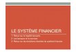 LE SYSTÈME FINANCIERLE SYSTÈME FINANCIERpodcastfichiers.college-de-france.fr/guesnerie-20120404.pdf · LE SYSTÈME FINANCIERLE SYSTÈME FINANCIER 1- Retour sur la fragilité bancaire