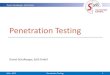 Penetration Testing - WordPress.com · 2016. 4. 27. · März 2015 Penetration Testing 2 Dipl. Inform. Daniel Schalberger Studium in Tübingen (Informatik, Mathe, BWL) Seit 1999 selbstständig