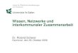 Wissen, Netzwerke und interkommunaler Zusammenarbeit · Dr. Roland Scherer Hannover, den 29. Oktober 2008. Die Ausgangssituation. Kleinräumige Strukturen auf der regionalen Ebene