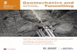 2 Geomechanics and - Watson Bowman Acme · 2020. 7. 30. · 2 Volume 12 April 2019, S. 168-174 ISSN 1865-7362 Sonderdruck Geomechanics and Geomechanik Tunnelling und Tunnelbau Injection