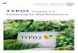 TYPO3 Version 4.3 Einführung für Web-Redakteure · 2010. 11. 11. · TYPO3 Einführung Version 1.5 vom 11.06.10 Seite 7 1 Allgemeines 1.1 Einführung 1.1.1 Was ist TYPO3? TYPO3