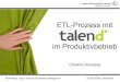 ETL-Prozess mit im Produktivbetrieb - Christian Kolodziej