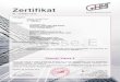 Zertifikat Übertragungsstrecke Class E deutsch