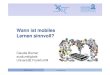 Wann ist mobiles Lernen sinnvoll? - Uni Kassel