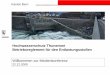 Hochwasserschutz Thunersee Betriebsreglement für den 