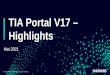 TIA Portal V17 - Highlights