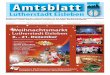 Amtliches Mitteilungsblatt der Lutherstadt Eisleben mit 