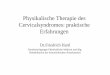 Physikalische Therapie des Cervicalsyndromes: praktische 