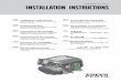 INSTALLATION INSTRUCTIONS - Volvo Penta
