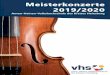 Meisterkonzerte 2019/2020 - VHS Kreis Heinsberg