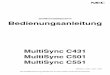 MultiSync C431 MultiSync C501 MultiSync C551