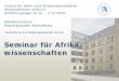 Seminar für Afrika- wissenschaften - hu-berlin.de
