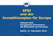 EFSI und der Investitionsplan für Europa