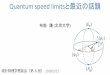 Quantum speed limitsと最近の話題 - Gakushuin