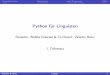 Python f¼r Linguisten