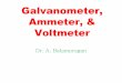 Galvanometer, Ammeter, & Voltmeter
