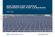 Distributed Power Generation for Lebanon