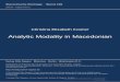Analytic Modality in Macedonian - OAPEN