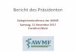Delegiertenkonferenz der AWMF Samstag, 11.November 2017 
