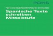 PONS SCHÜLERWÖRTERBUCH SPANISCH Spanische Texte schreiben 